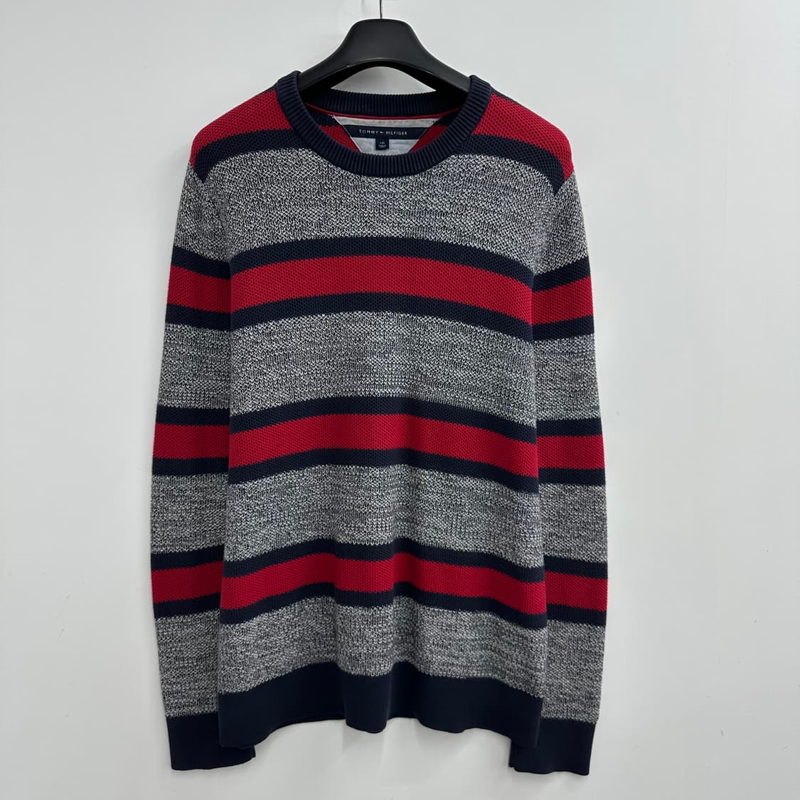 100 타미힐피거 남자 스트라이프 니트 상품이미지1