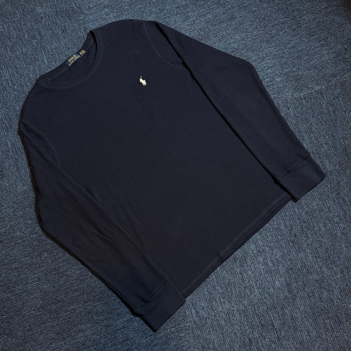 폴로 랄프로렌 네이비 와플 롱슬리브 상품이미지1