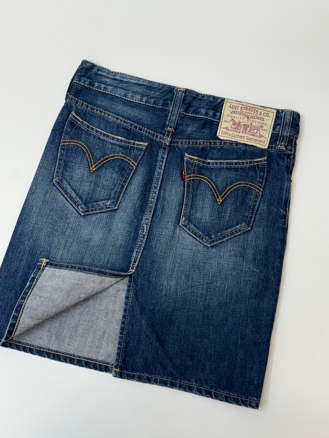 Levis 리바이스 워싱 데님 스커트 상품이미지1