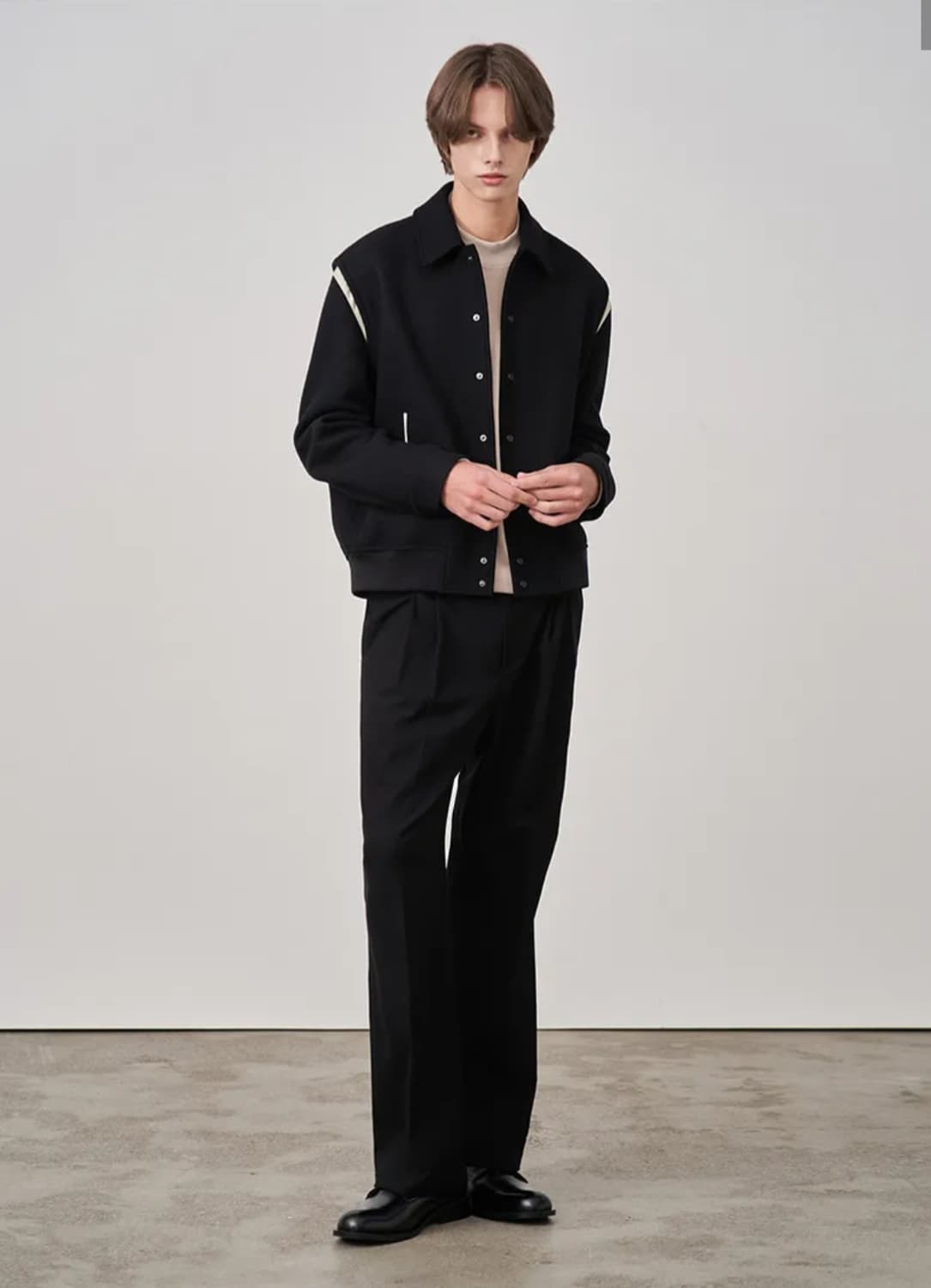 드로우핏 울 라이닝 바시티자켓[L] 상품이미지2