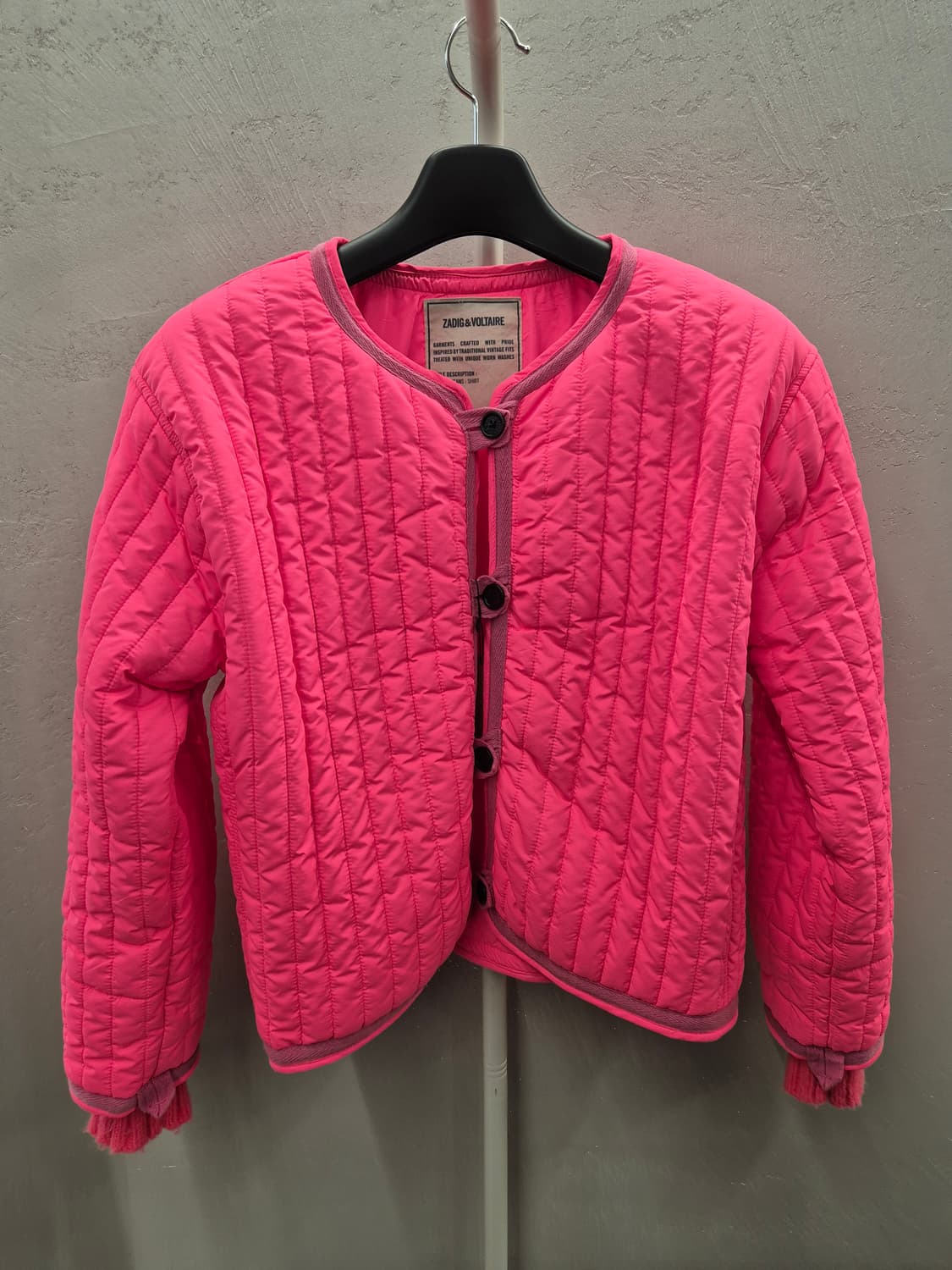 자딕앤볼테르 퀼팅 자켓 핑크 S 상품이미지2