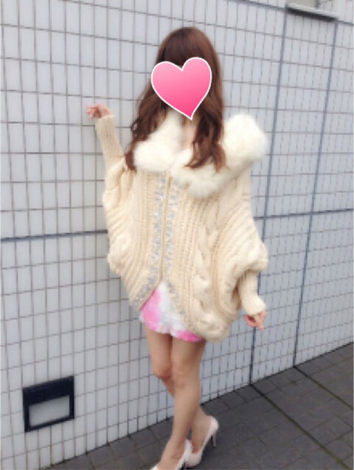 datura 돌먼 니트 후드 퍼 가디건 갸루 y2k 상품이미지1