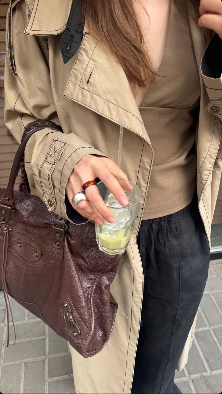 희귀 발렌시아가 시티백 모터백 엔틱브라운 라지 상품이미지7