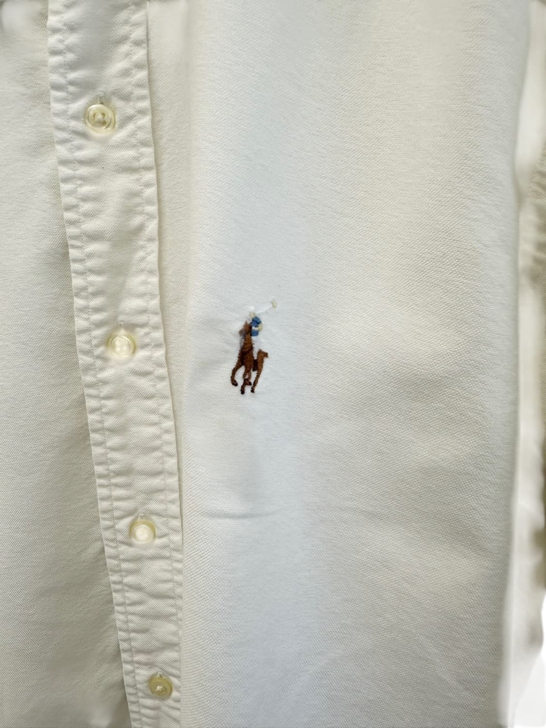 폴로 클래식핏 셔츠 화이트 (2XL) 상품이미지5