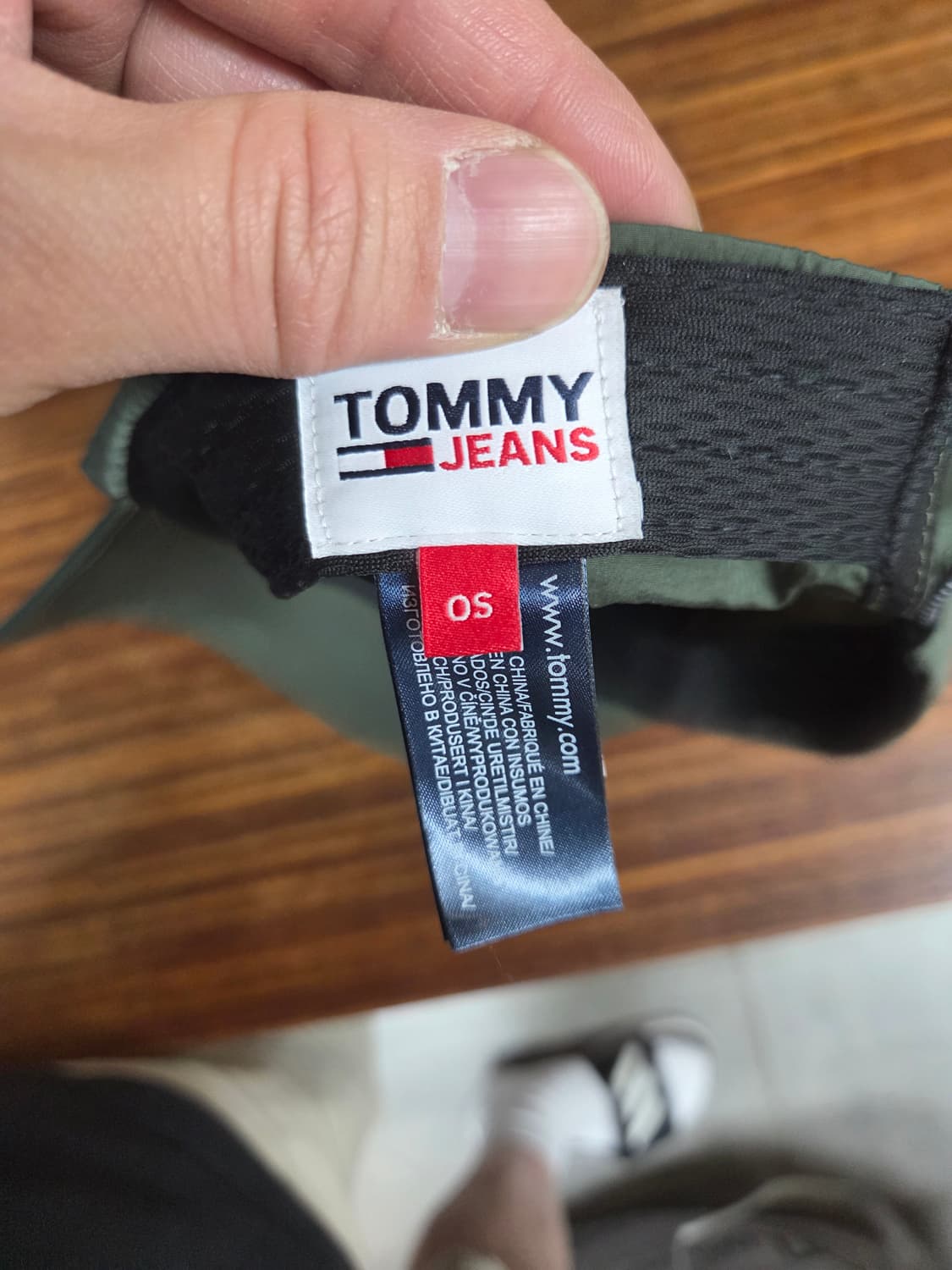 티미진스 빈티지 나일론 모자 프리 카키 상품이미지5