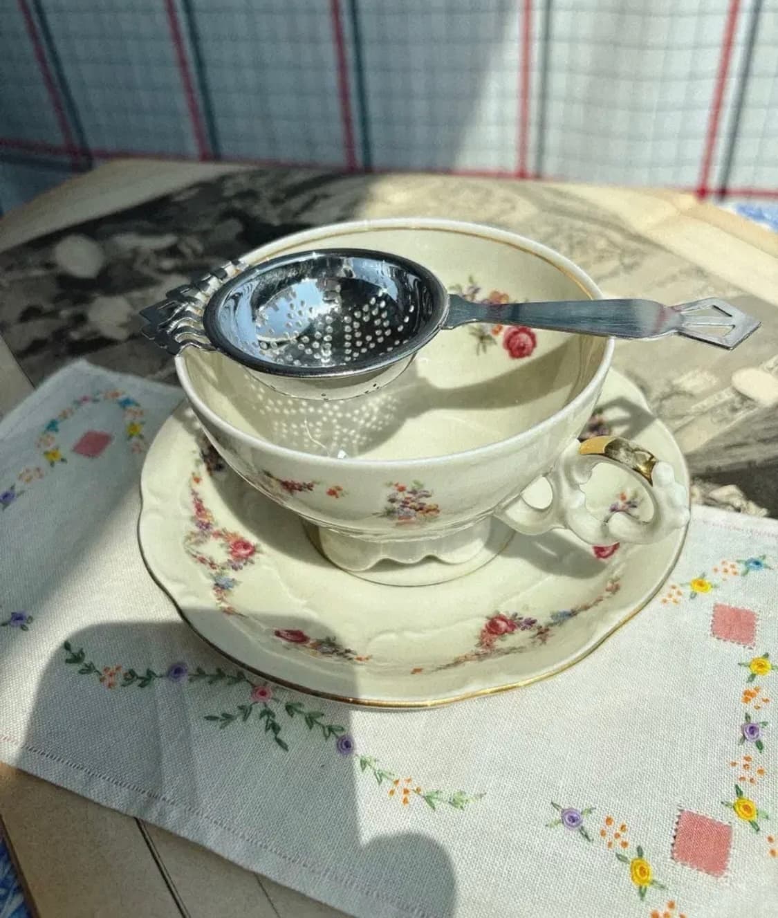 영국 빈티지 크롬플레이트 티스트레이너 상품이미지3