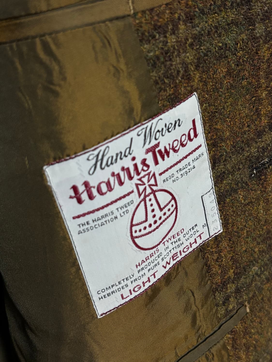 해리스 트위드 체크자켓 상품이미지4
