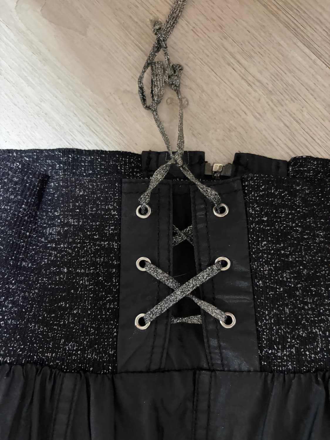 갸루 펑크 자켓 아일렛 디테일 스팽글 아케호무 큐빈티지 파우닝 상품이미지3