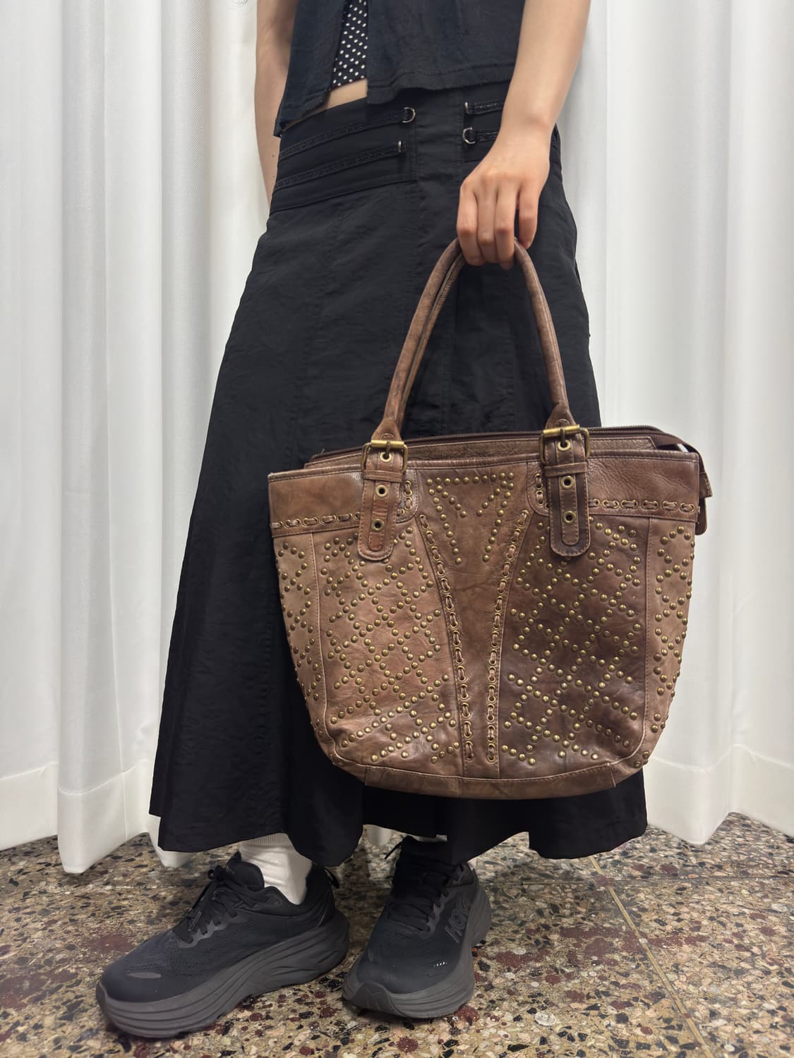 premiostud stud leather bag 상품이미지9
