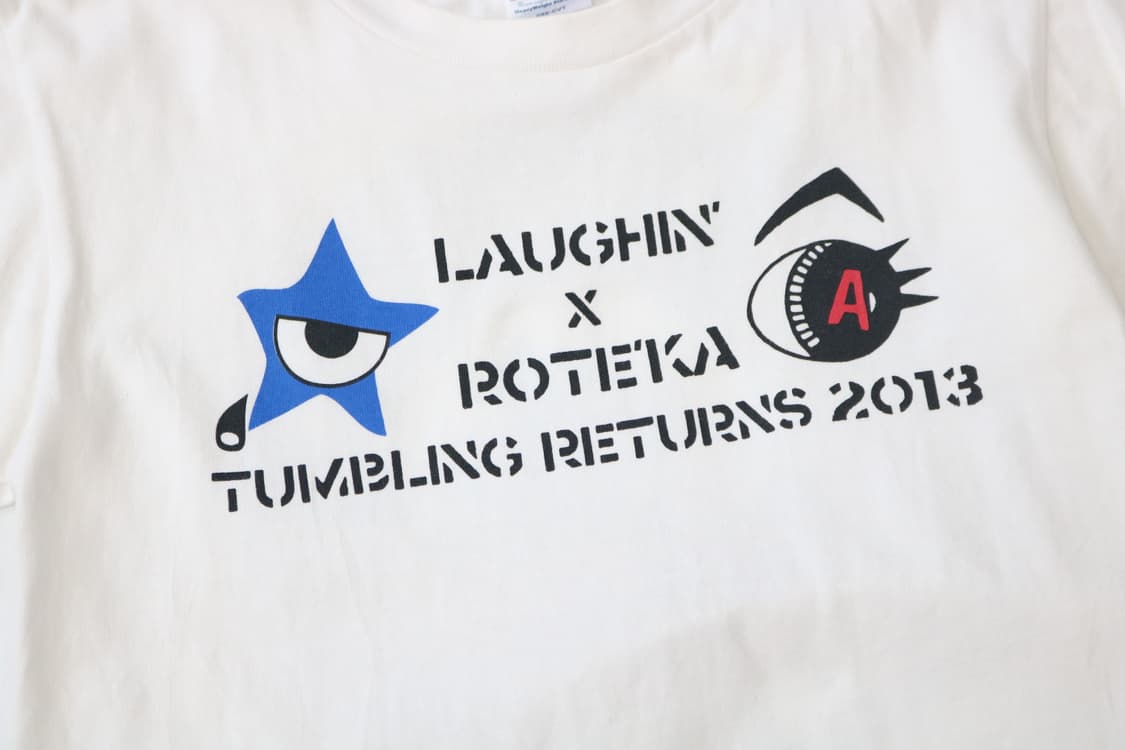빈티지 LAUGHIN' X ROTEKA 2013 투어 반팔 티셔츠 150 상품이미지4
