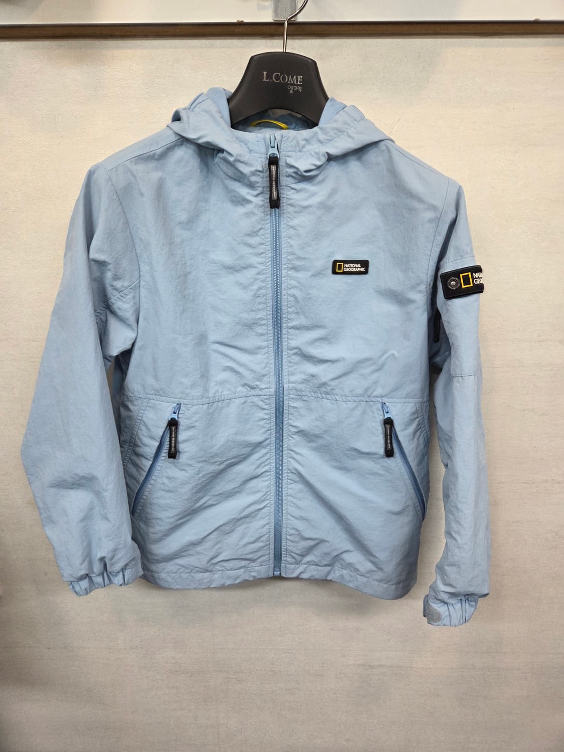 내셔널지오그래픽 키즈 주니어 우븐 바람막이 후드자켓 140 상품이미지1