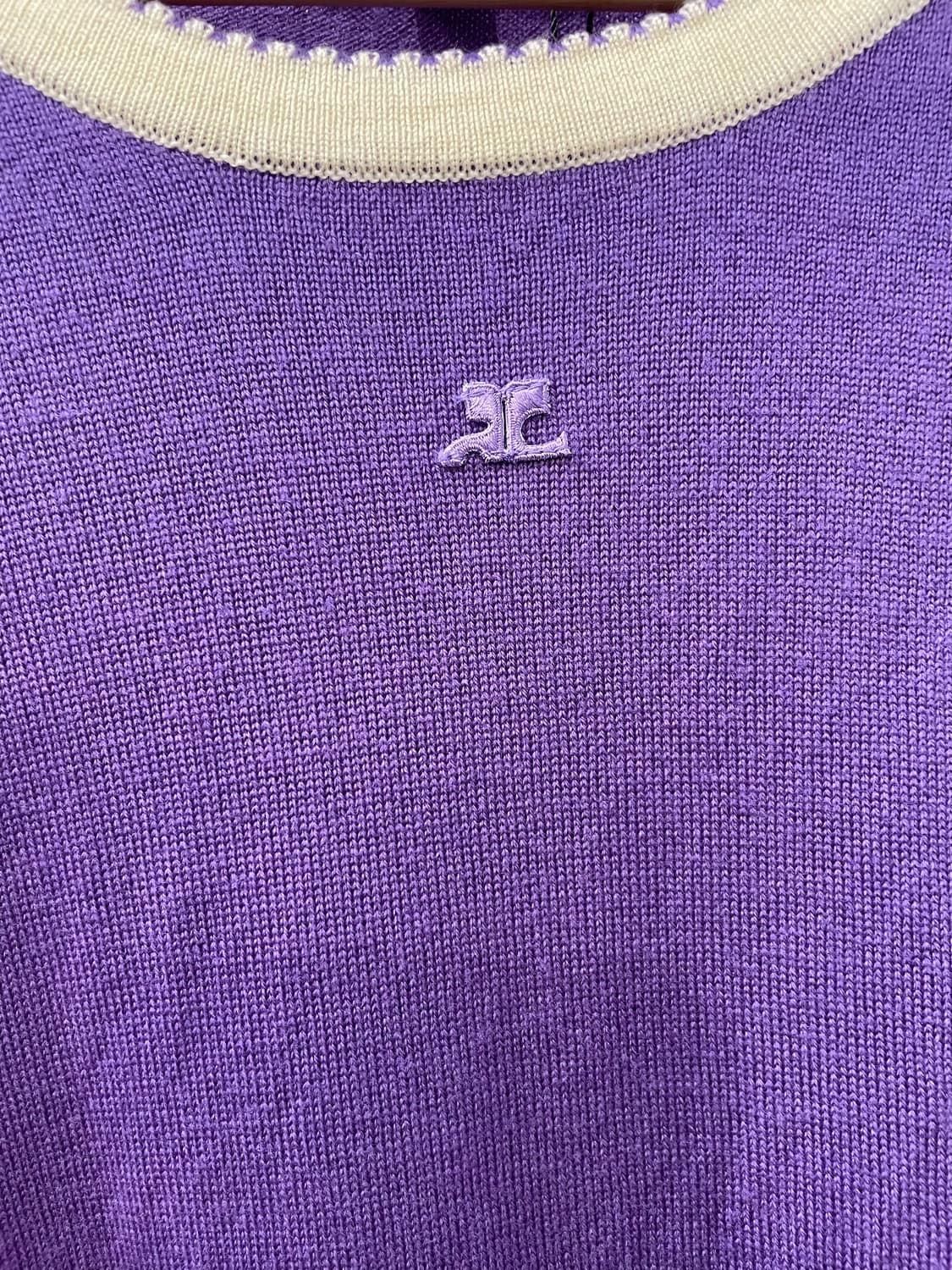 꾸레쥬 우먼스 반팔 니트 55-66사이즈 상품이미지2