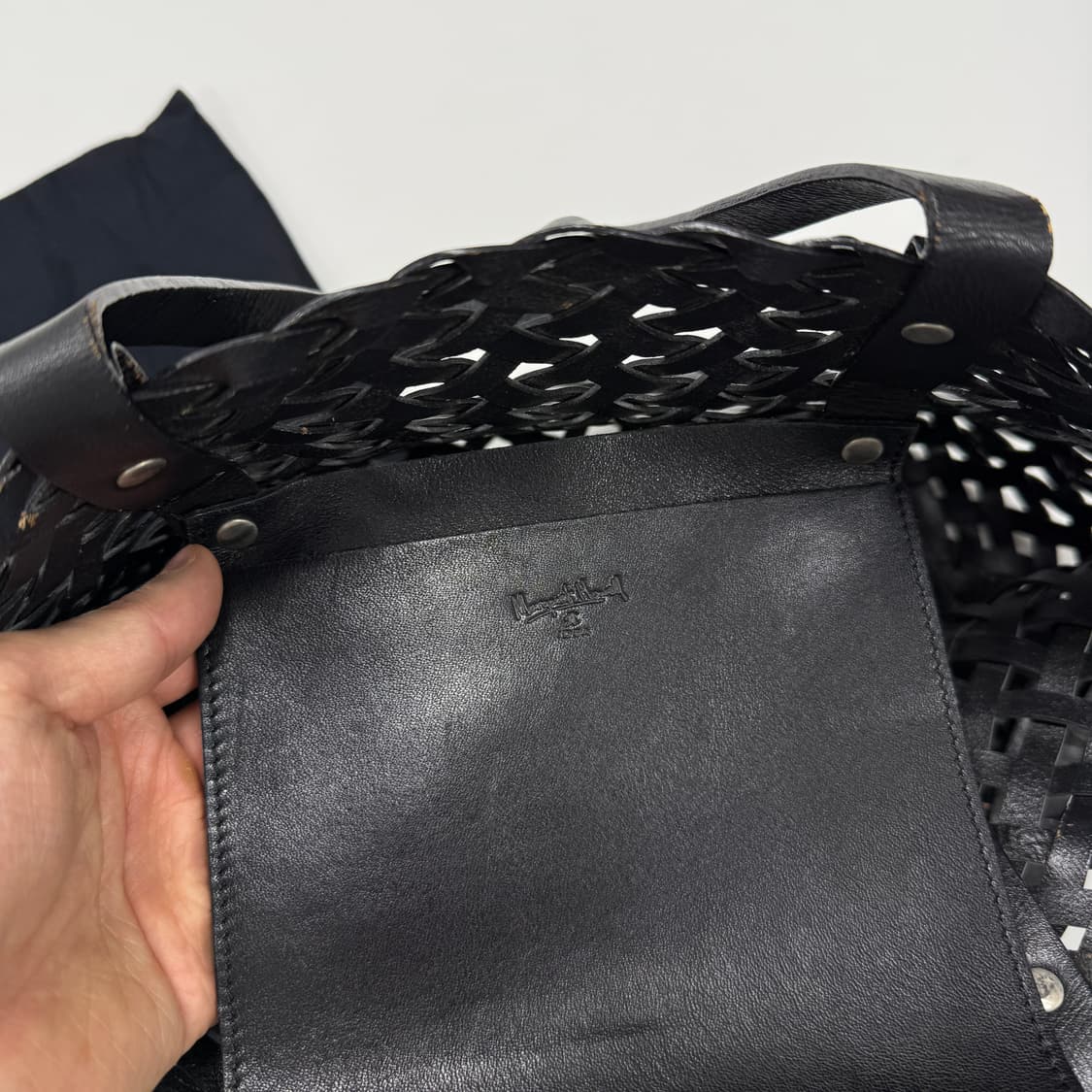 Margaret Howell leather weaving bag 상품이미지7