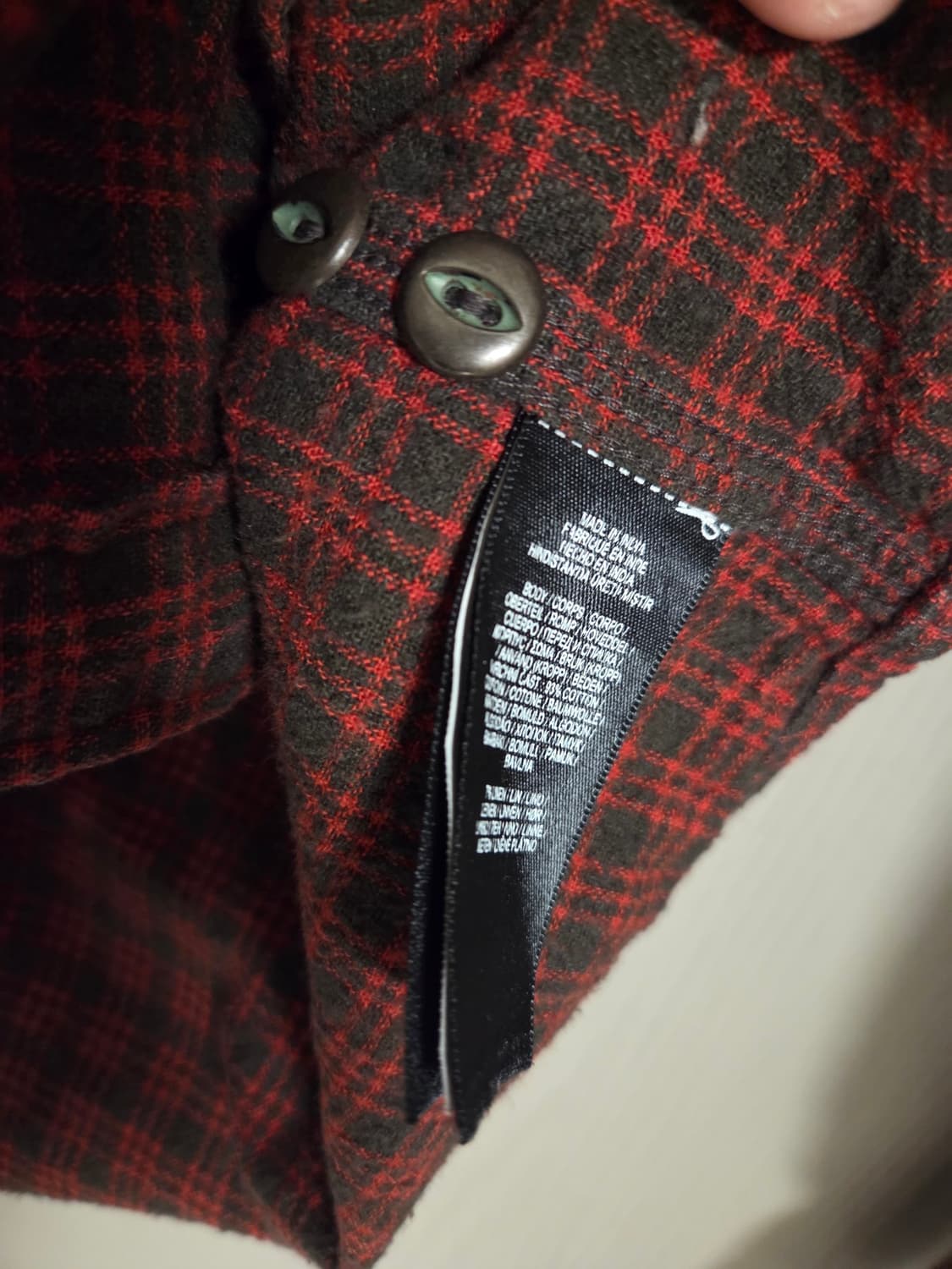 RRL 더블알엘 플래드 체크 워크 셔츠 M 상품이미지4