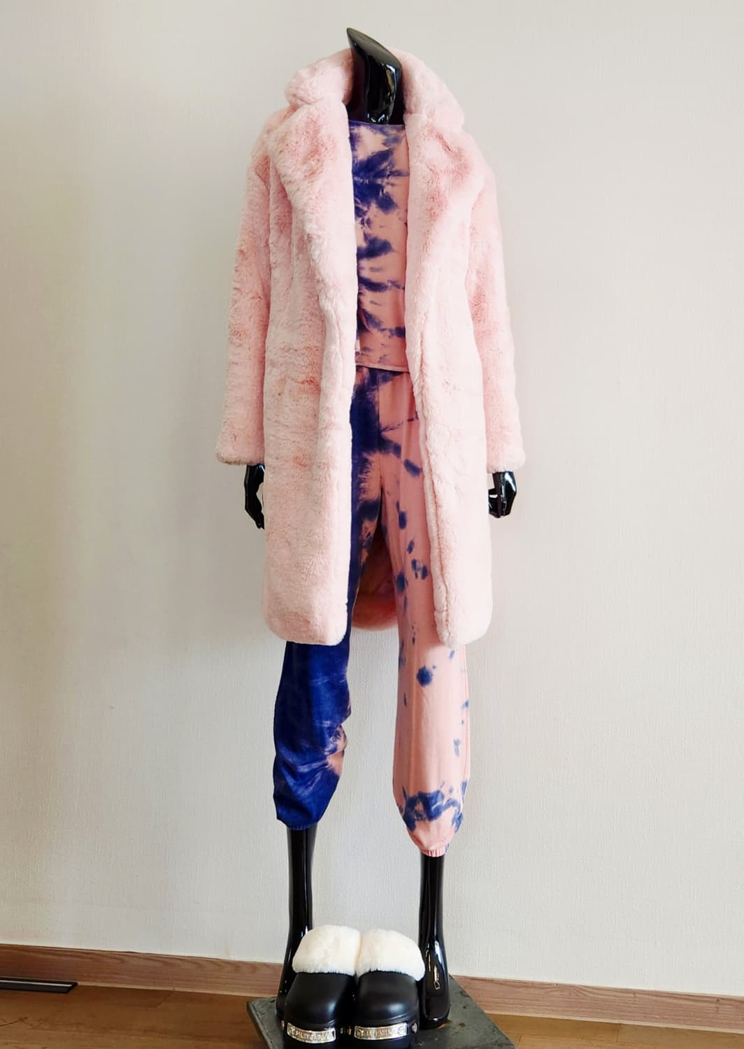 핑크 퍼코트 상품이미지2