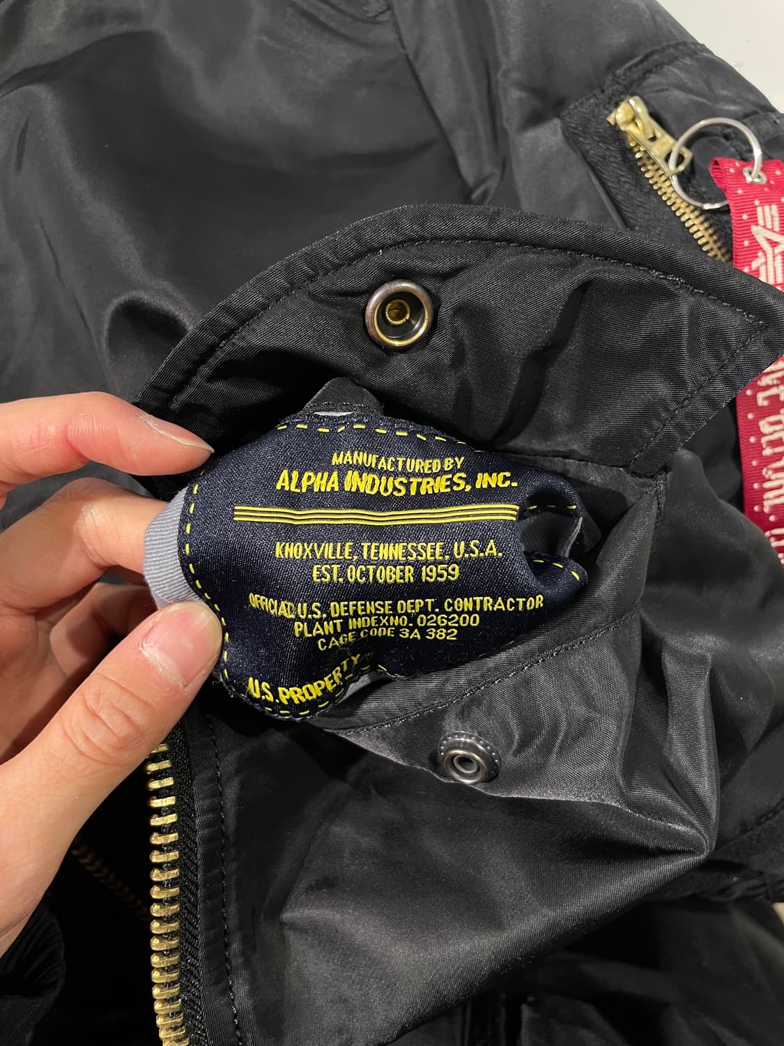 알파 인더스트리 블랙 ma-1 플라이트 리버시블 자켓 상품이미지9