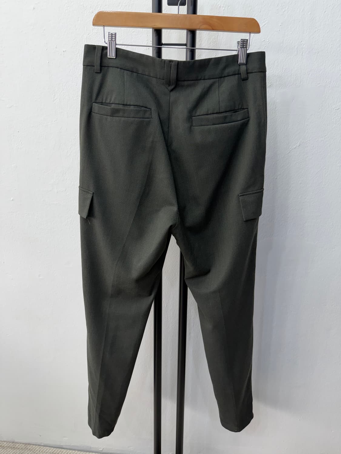 정품) 시스템옴므 한섬 가죽 디테일 카고 팬츠 78(30) 상품이미지5