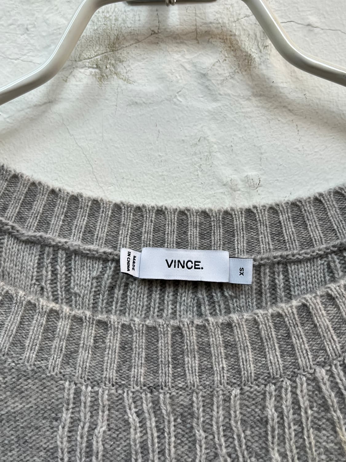Vince 울 캐시미어 리브 니트 스웨터 XS 상품이미지2