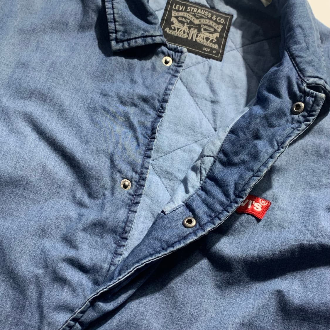 리바이스 데님 퀼팅 코치 자켓   상품이미지3