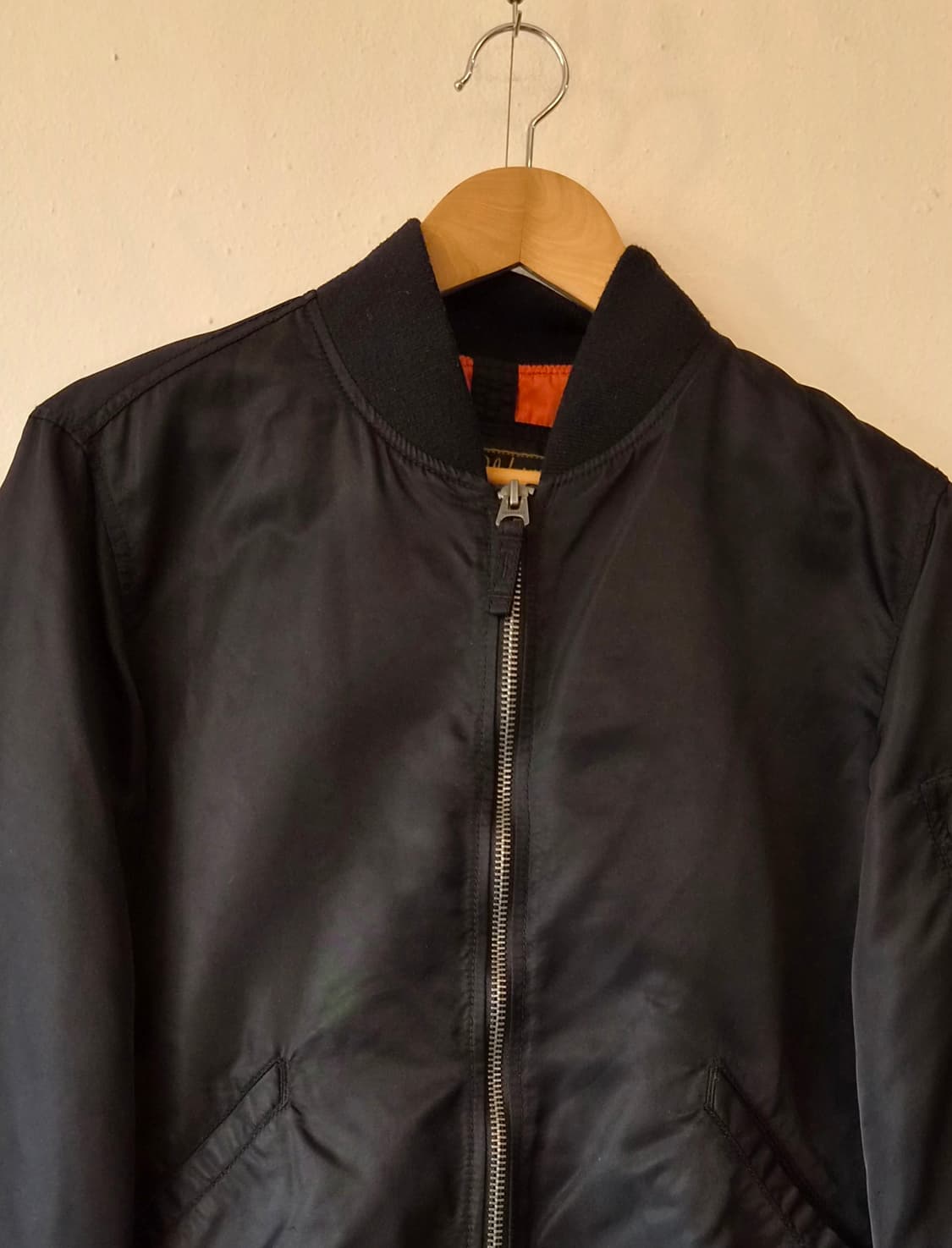 후아유 남성 블랙블루종점퍼 L사이즈 상품이미지1