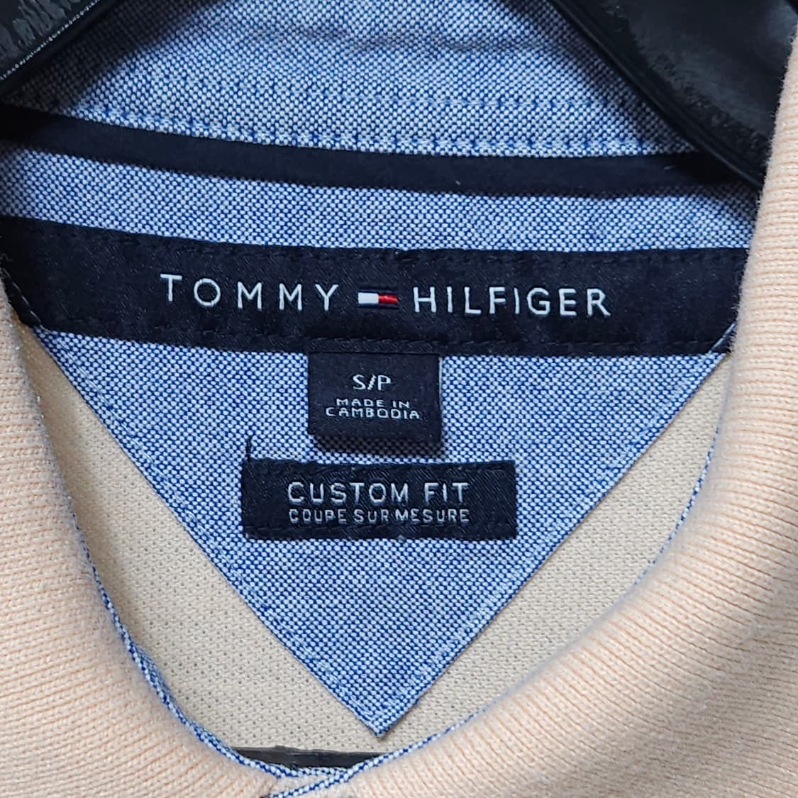 Tommy 타미 살구색 반팔 카라티 남성95 상품이미지3