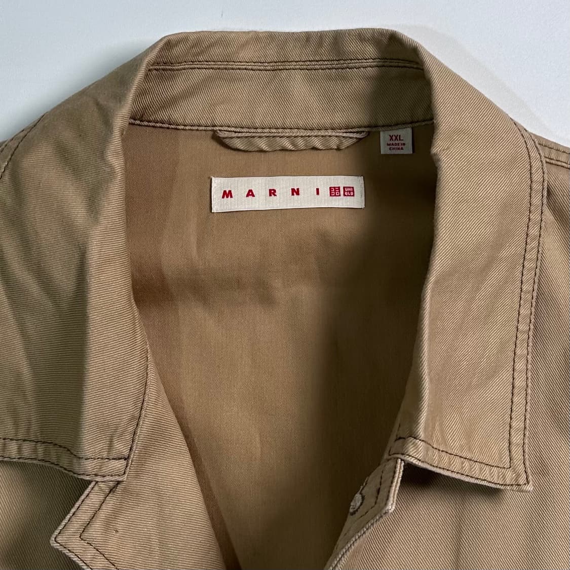 마르니x유니클로 베이지 코튼 자켓 상품이미지4