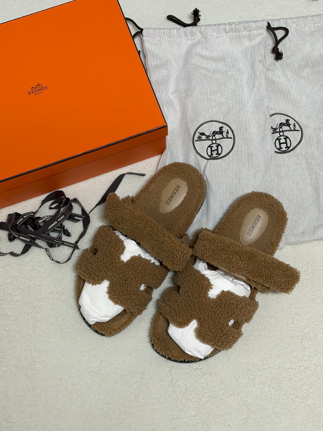 (최상,최저가) 에르메스 시프레 시어링 퍼 샌들 슬리퍼 상품이미지1