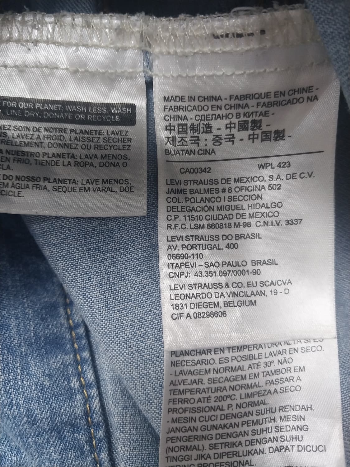 [M] 리바이스 연청 셔츠형 데님 트러커 자켓 타입3 상품이미지10