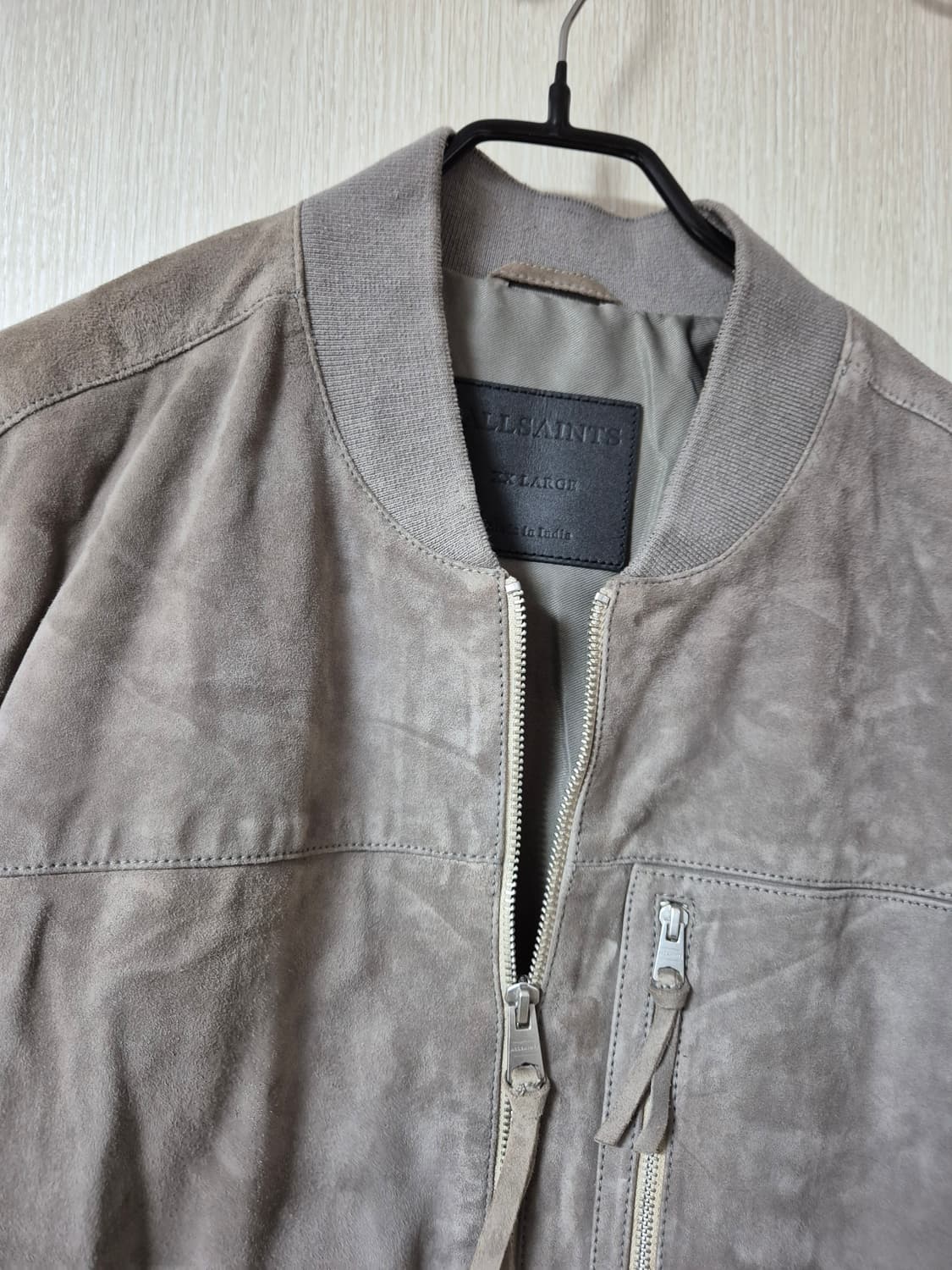 (22년) 올세인츠 캠블 스웨이드 봄버자켓 염소가죽 XXL  상품이미지3