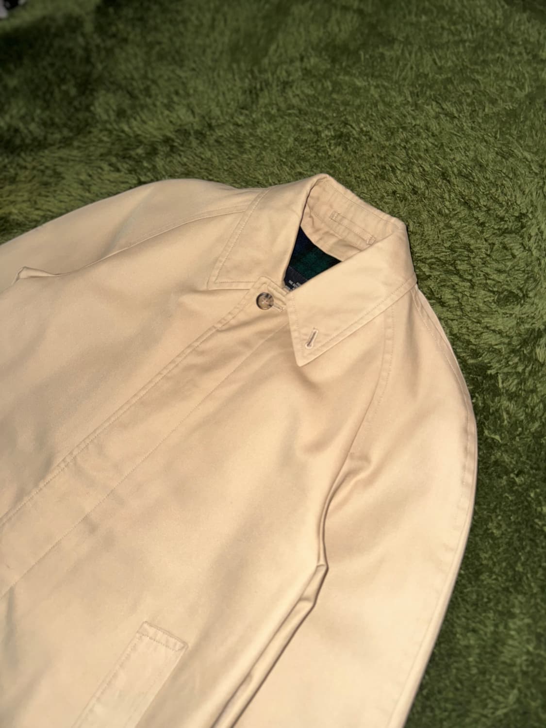 VAN JACKET INC. 반 블랙워치 디태처블 라이닝 코트 상품이미지2