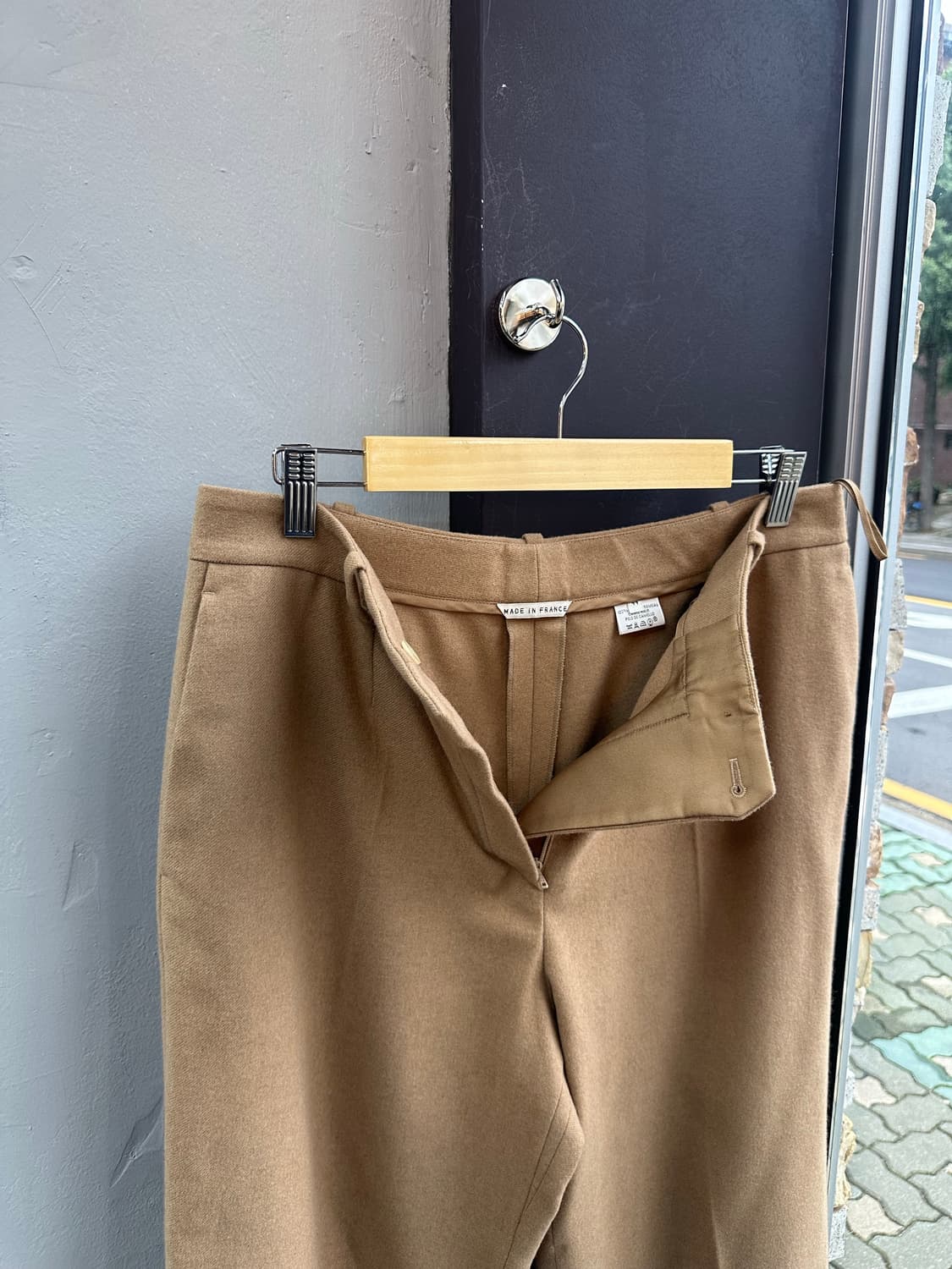 FR44/ 에르메스 CamelHair 쇼컬렉션 와이드 팬츠 상품이미지6