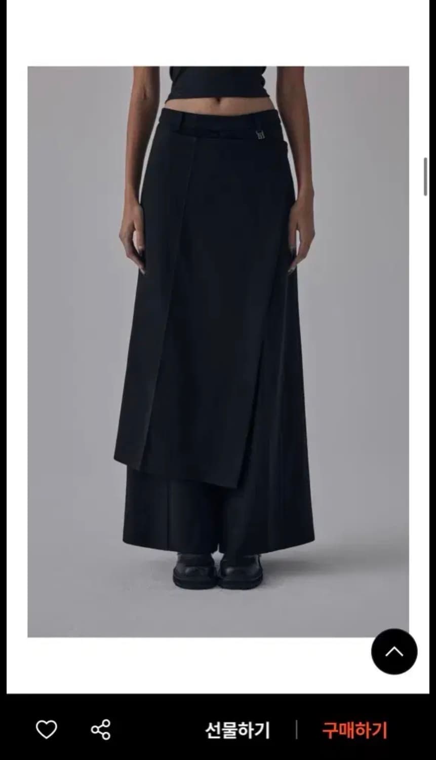 Side Buckle Wrap Skirt Pants 상품이미지2
