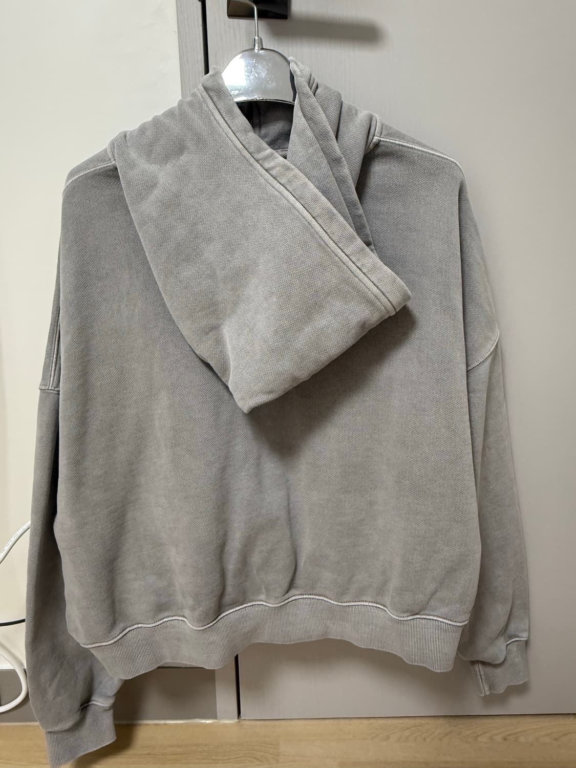 글로니 워시드 박시 집업 그레이 상품이미지3