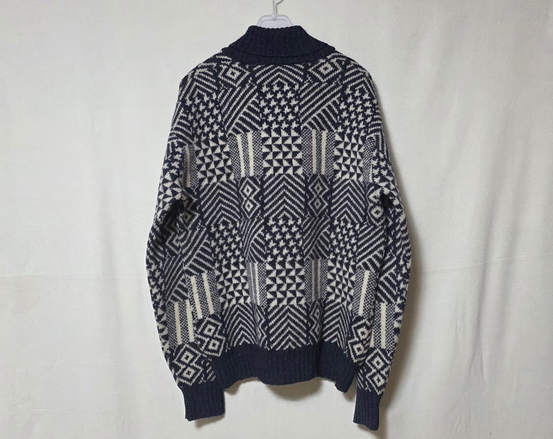 90s 이태리제 GIORGIO 순모 100% 투버튼 카라 니트티 상품이미지3