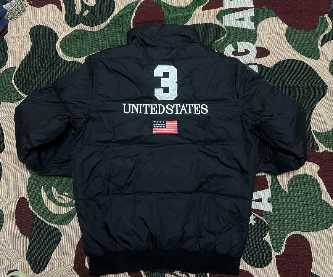 [ XL ] 폴로 빅포니 성조기 패딩 블랙 상품이미지2