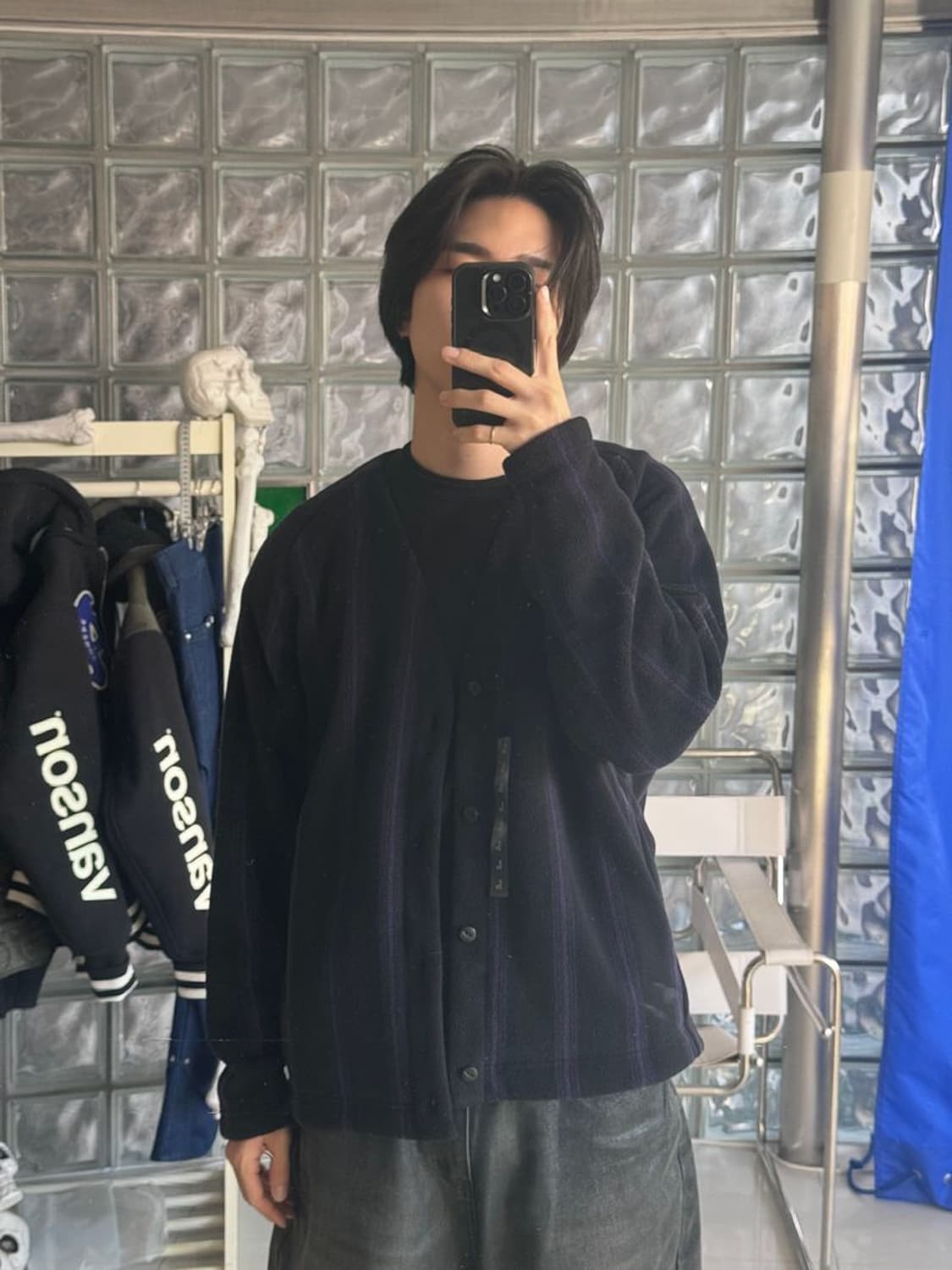 FLEECE OVERSIZE CARDIGAN 플리스 오버사이즈 카디건 상품이미지1