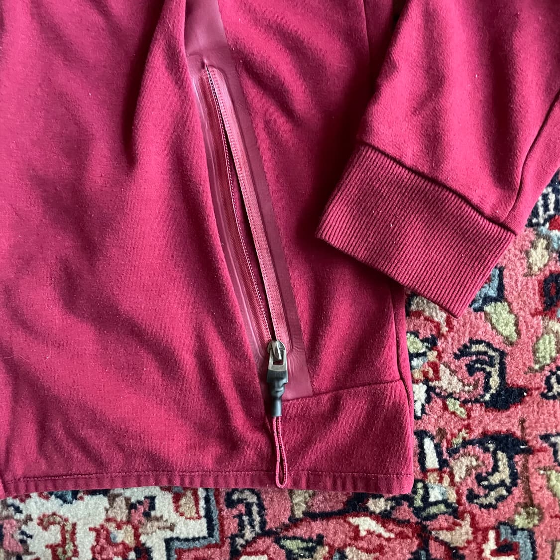 폴로 랄프로렌 버건디 후드 집업 상품이미지4