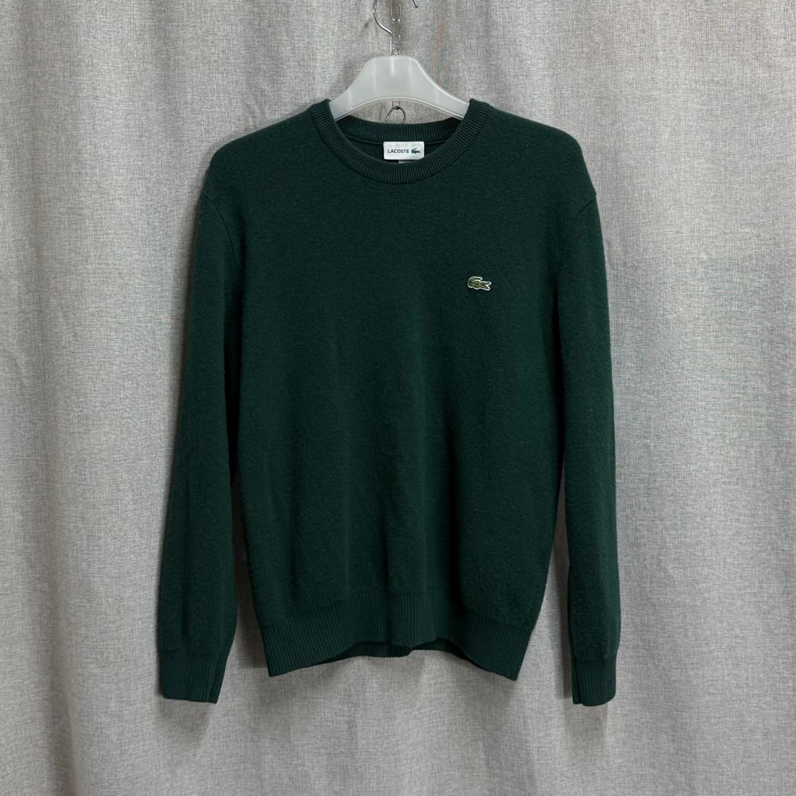 [105/L] 라코스테 정품 울 100% 라운드 긴팔 니트 상품이미지1