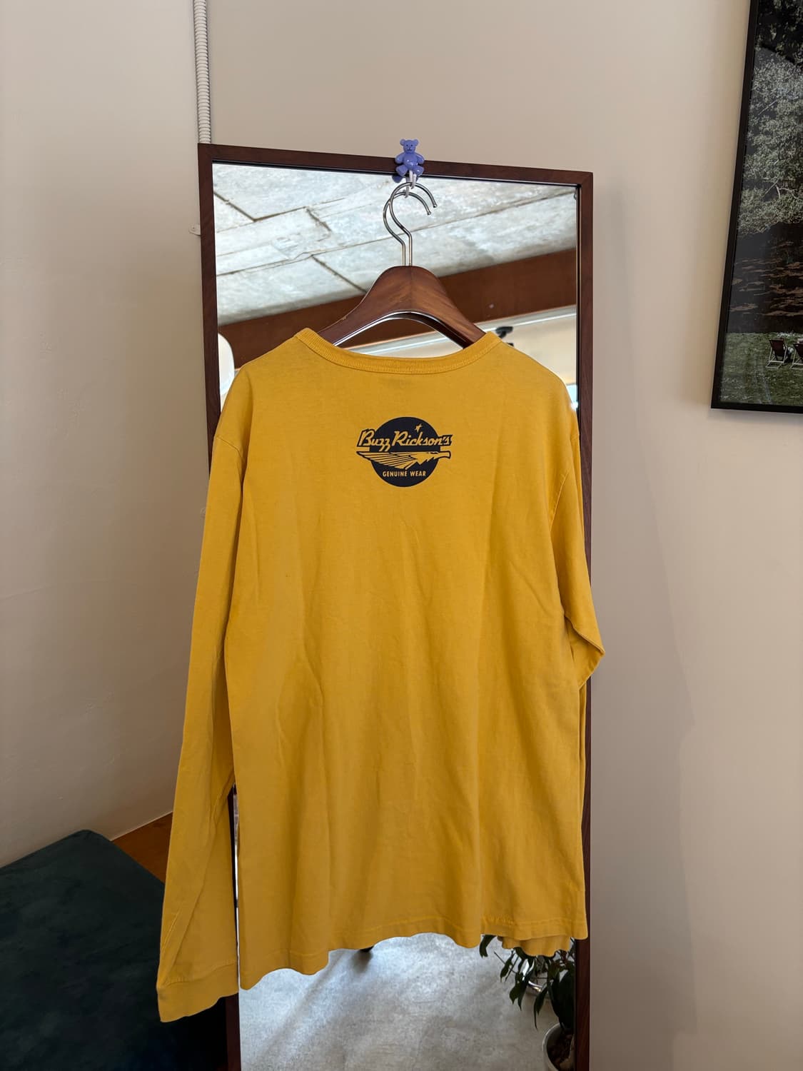 버즈릭슨 스누피 네이비 옐로우 긴팔 티셔츠 상품이미지6