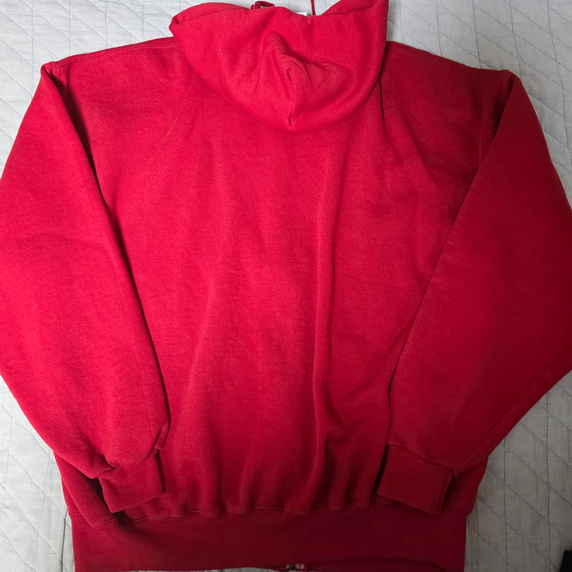 [XXL] 90s 빈티지 러셀 애슬레틱 레드 후드집업 - 그레이트 컨디션 상품이미지4