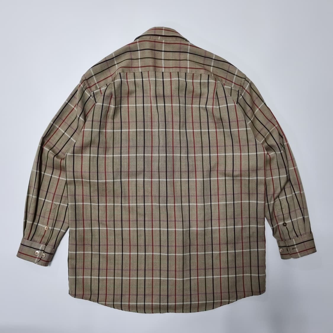 입생로랑 브라운 체크셔츠  상품이미지2