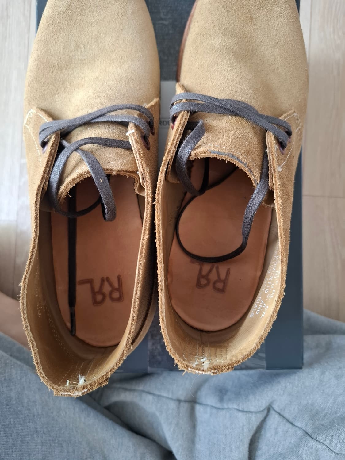 9D 더블알엘 powell 러프아웃 스웨이드 처카 부츠 샌드 베이지 상품이미지4