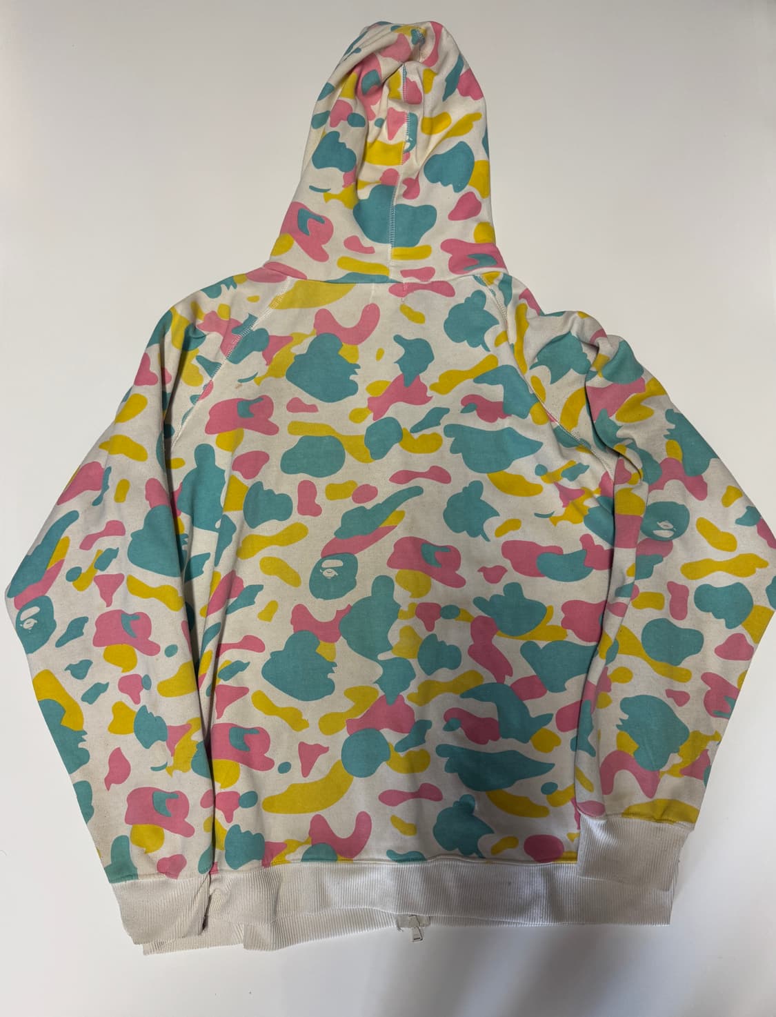 희귀!! 베이프 bape 올드스쿨 캔디 카모 후드집업 XL 상품이미지2