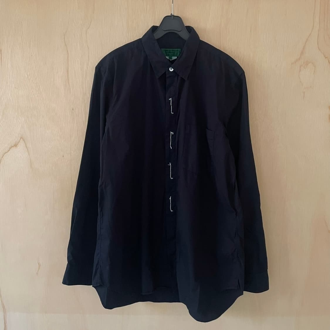 꼼데가르송 옴므플러스 에버그린 히든 버튼 셔츠 상품이미지1