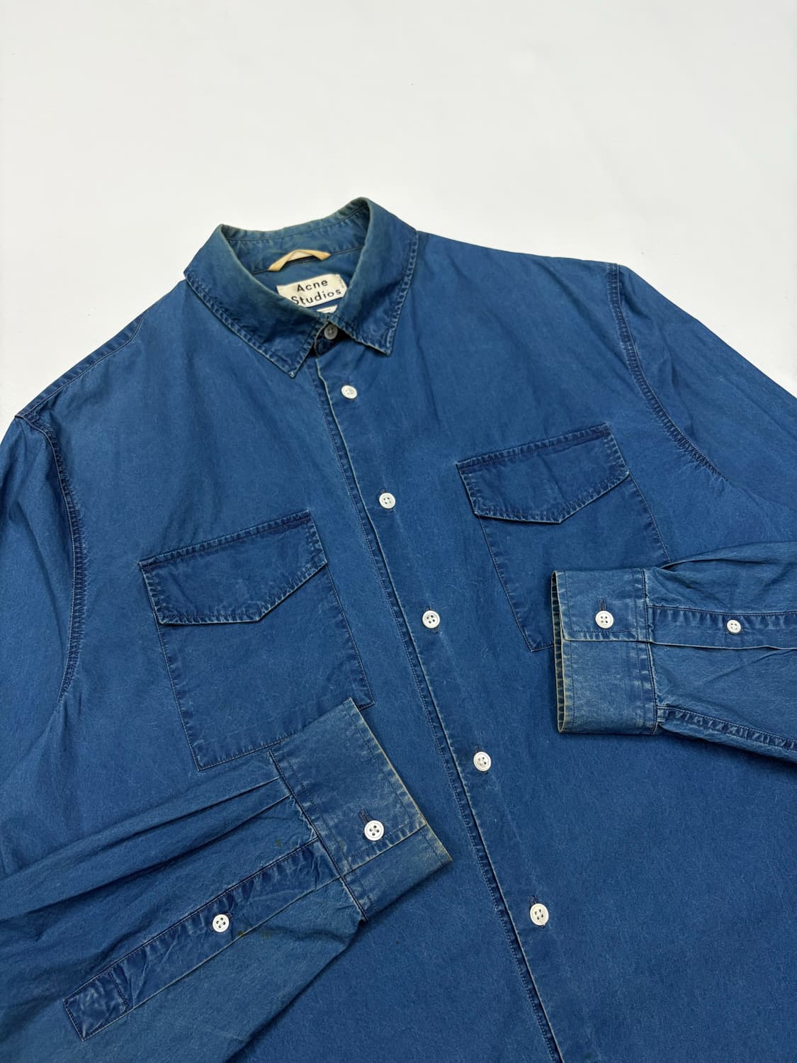 Acne 아크네스튜디오 블루 투포켓 셔츠 상품이미지7