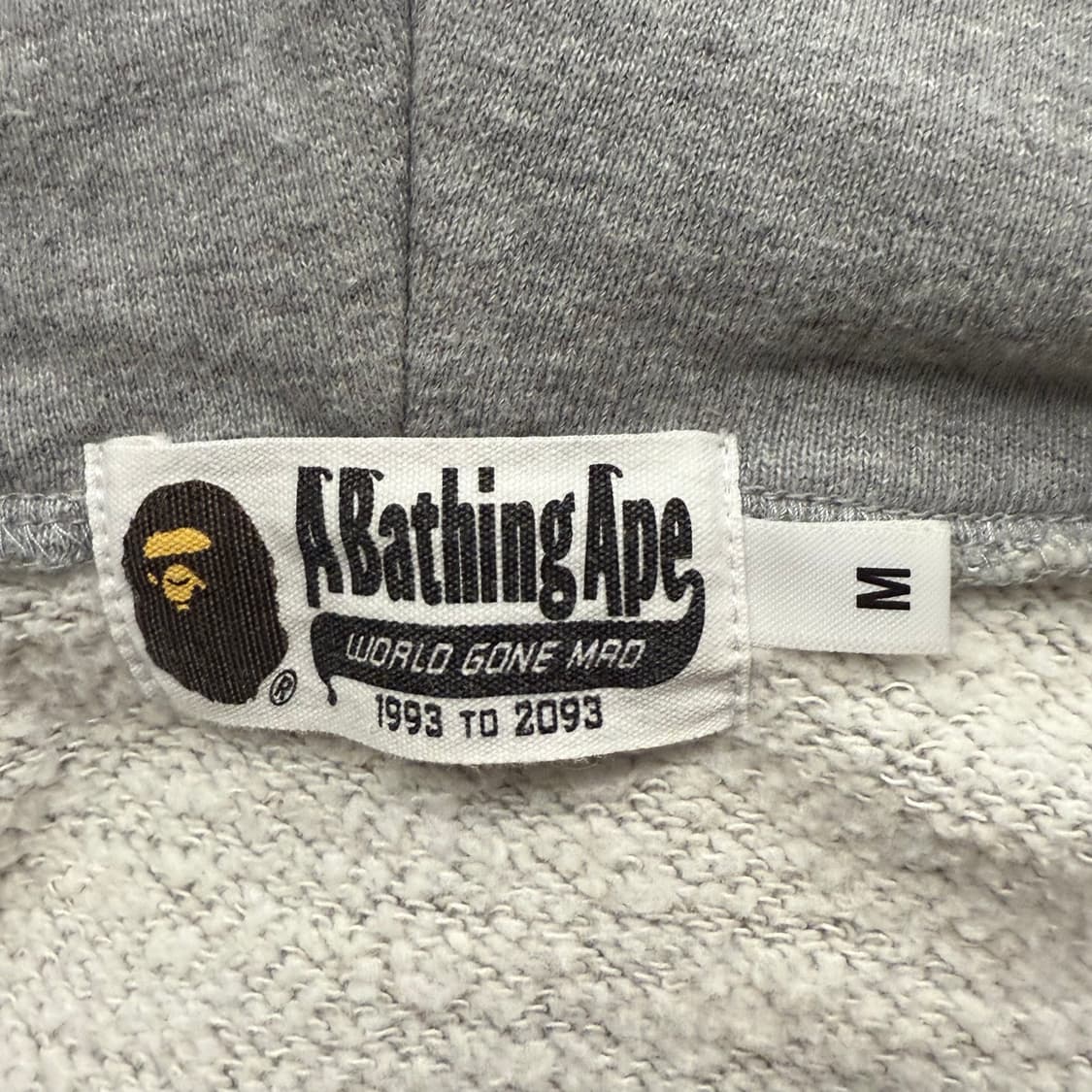 베이프 샤크 풀 집 후드집업 그레이 상품이미지5