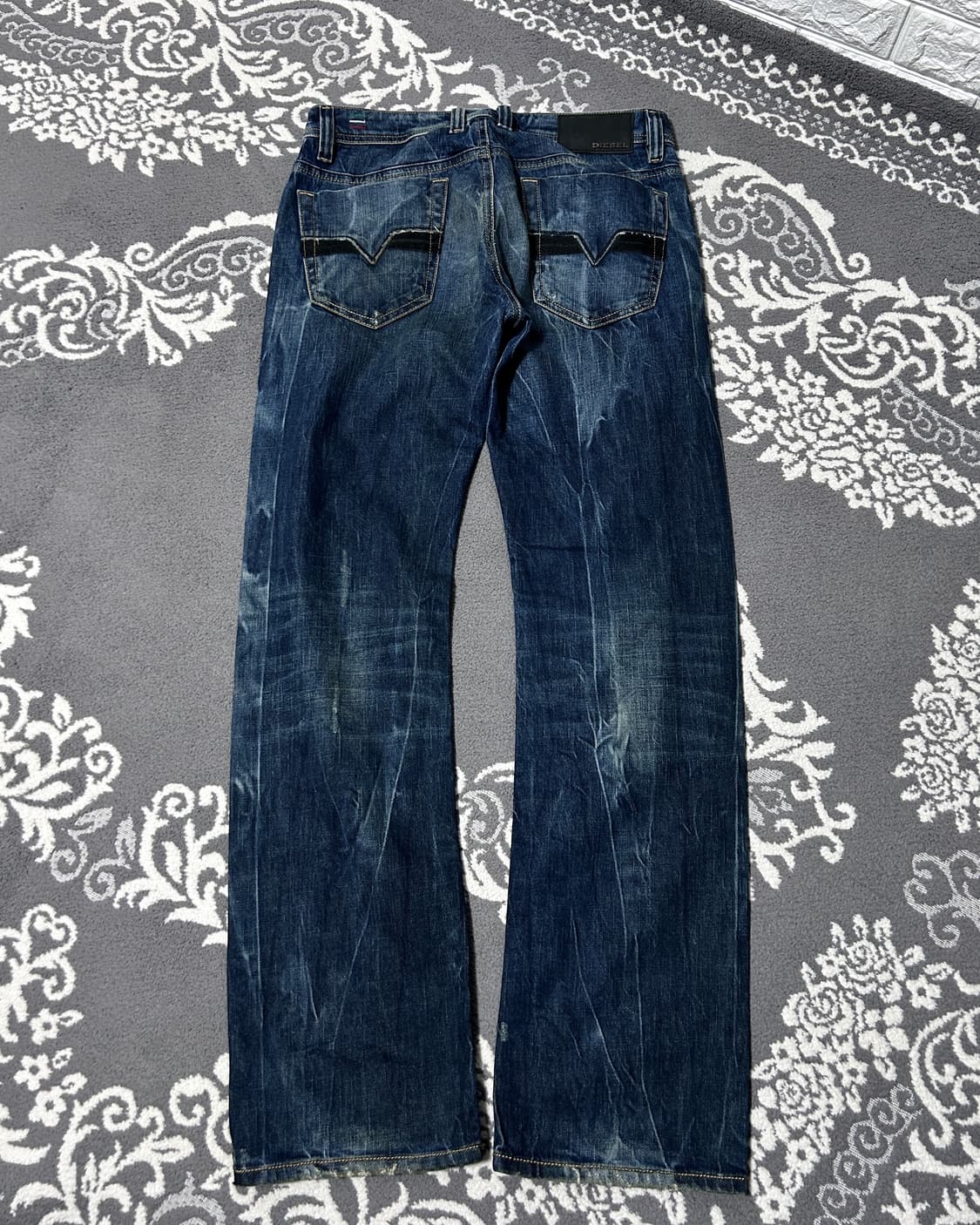 디젤 바이커 다크 인디고 데님 팬츠 상품이미지5