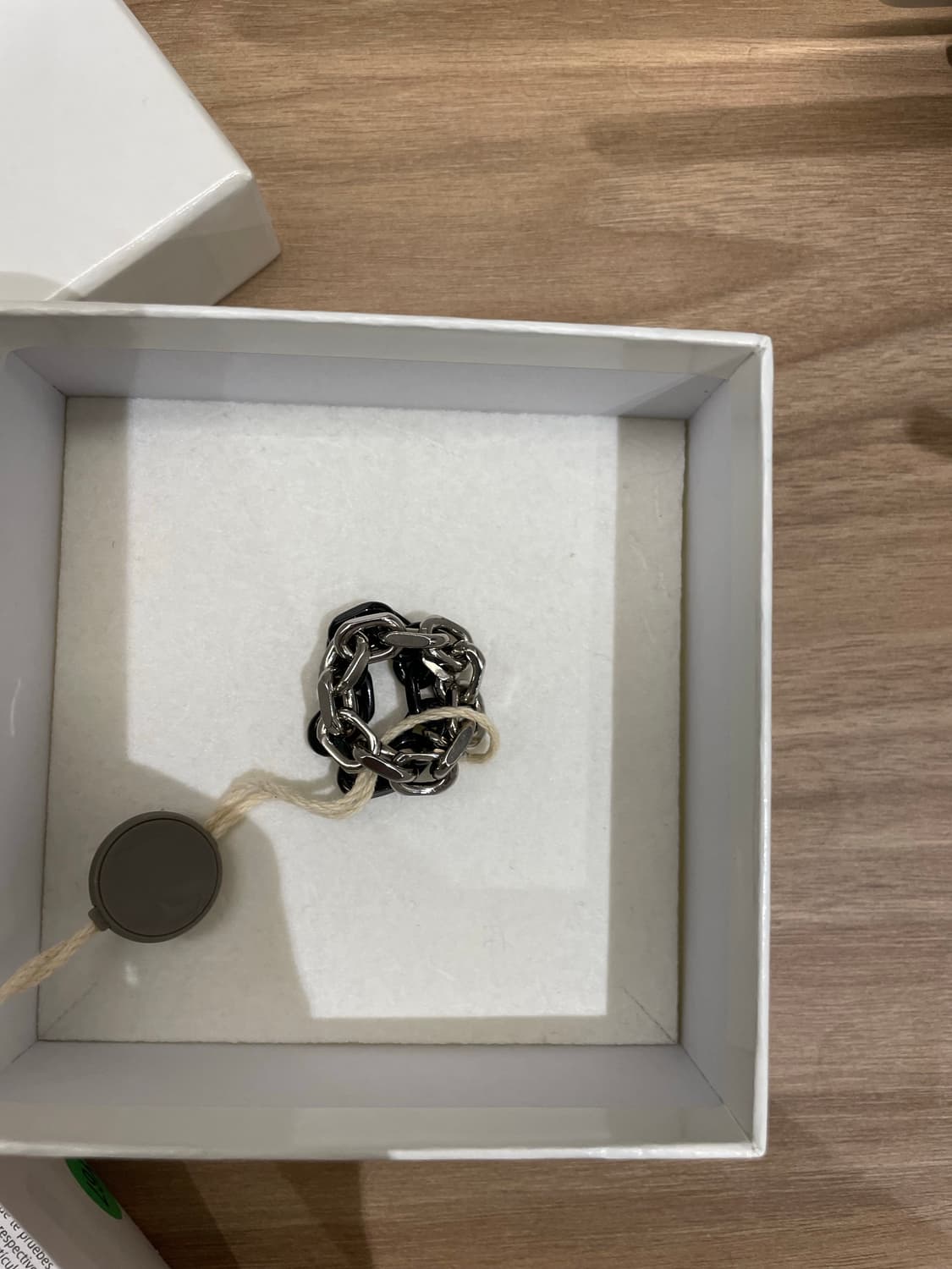 Masion Margiela 투톤 체인링 상품이미지2