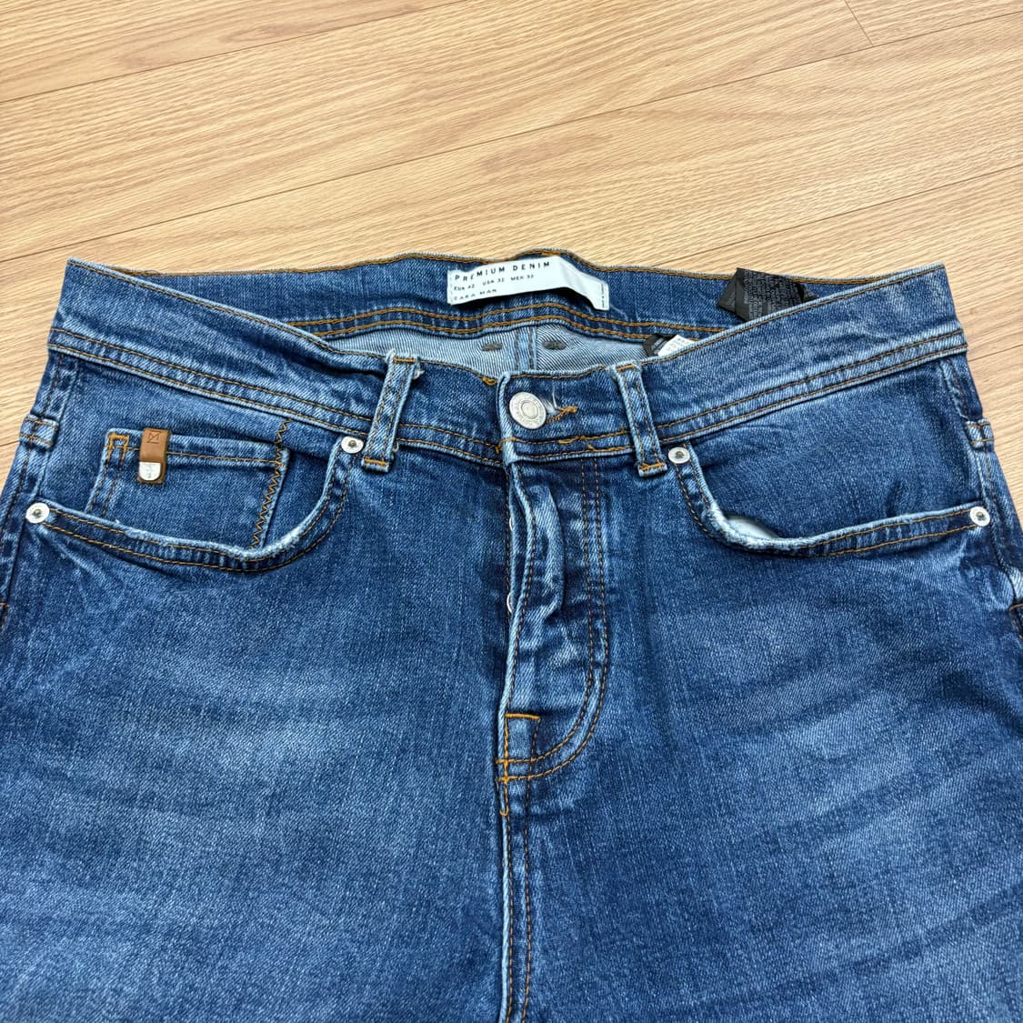 자라 데님 청바지 진청 32 상품이미지3