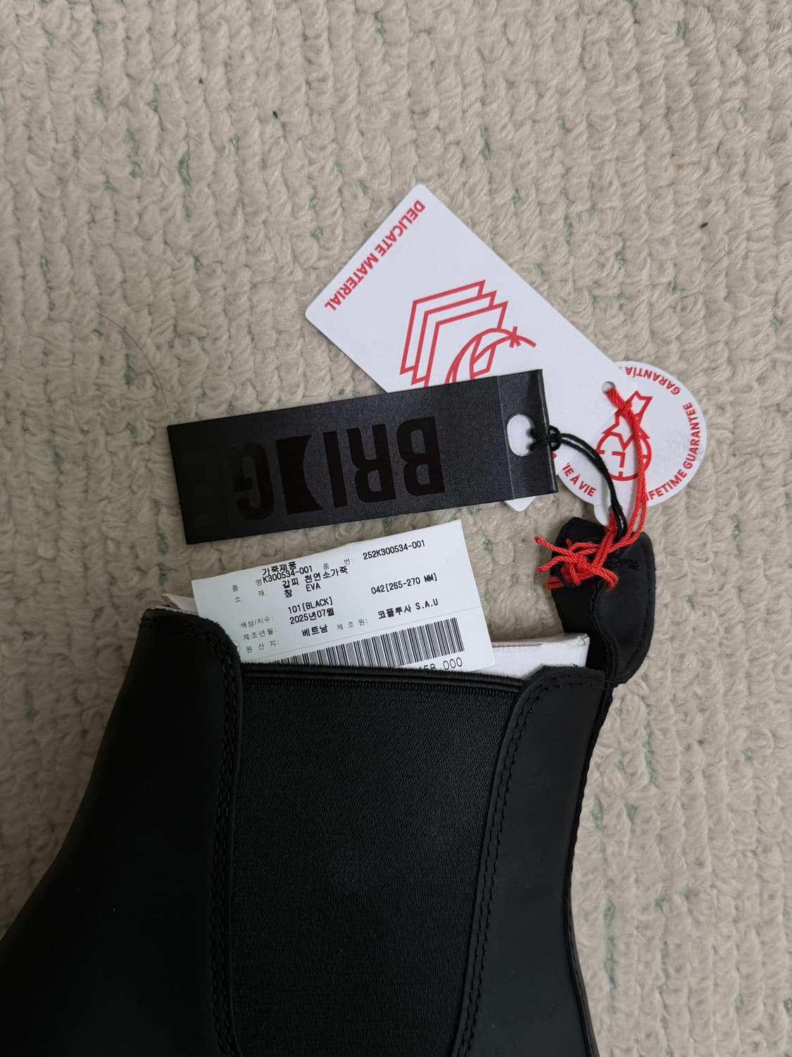 (새상품) 캠퍼 - 남성용 블랙 컬러 누벅 소재 앵클부츠 상품이미지4